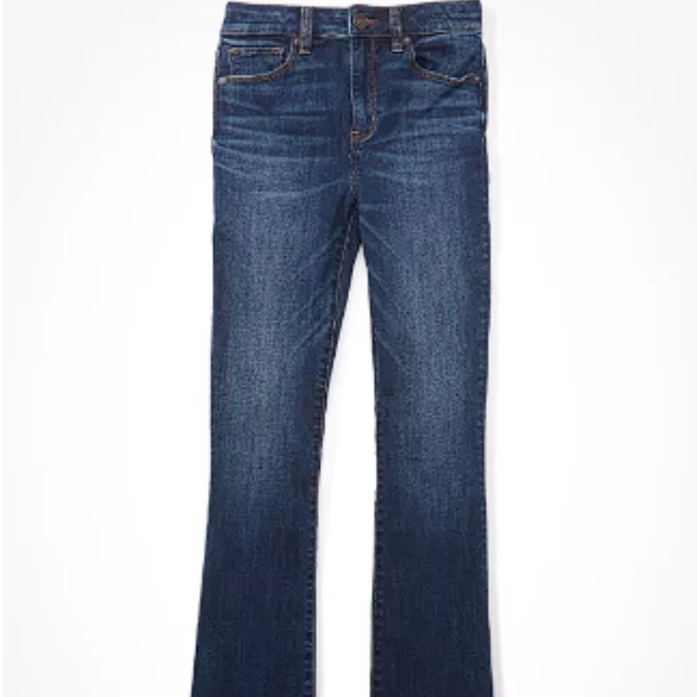 AMERICAN EAGLE Women's Next Level High-Waisted Skinny Kick Jean Size 10 …